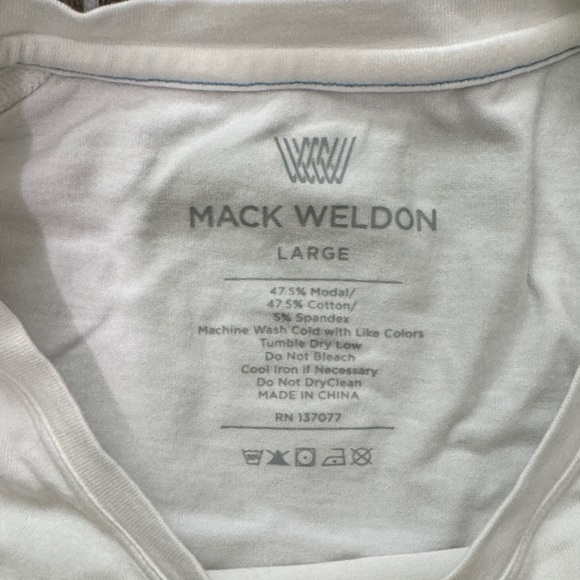 Mack Weldon Classic White Tee - Picture 2 of 4